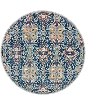 Nourison Home Ankara Global ANR16 4'x4' Round Area Rug