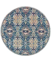 Nourison Home Ankara Global ANR16 4'x4' Round Area Rug