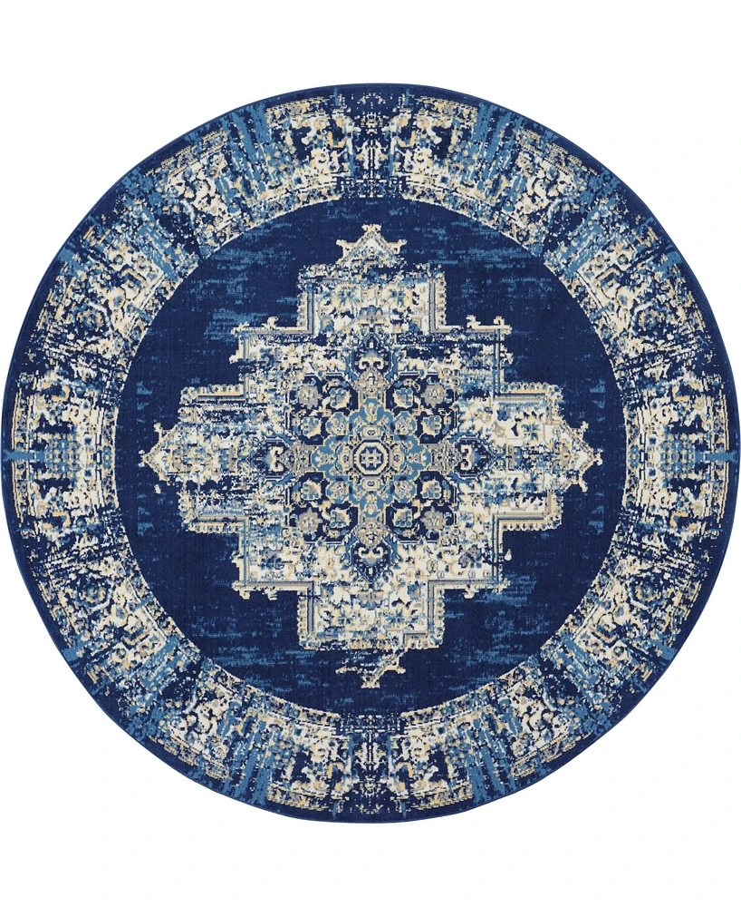 Nourison Home Grafix GRF14 8'x8' Round Area Rug