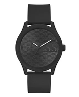 Guess Men's Analog Silicone Watch 45mm