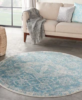 Nourison Home Tranquil TRA13 5'3"x5'3" Round Area Rug