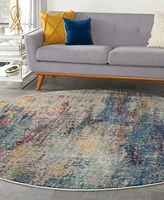 Nourison Home Celestial CES16 7'10"x7'10" Round Area Rug