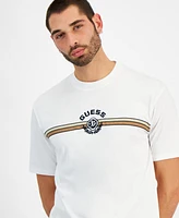 Guess Men's Mojo Relaxed-Fit Embroidered Collegiate Logo Graphic T-Shirt