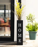 Glitzhome 30"H Double Side Boxed Welcome Home Porch Sign