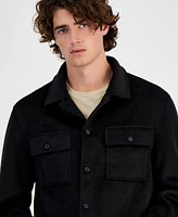 Guess Men's Kingsley Felt Overshirt