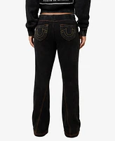 True Religion Women's Washed Old Multi Low Rise Pants