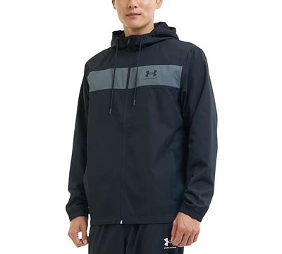 Under Armour Men's Sportstyle Full-Zip Hooded Windbreaker