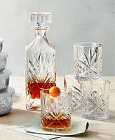 Godinger Dublin Crystal 5 Piece Decanter Whiskey Set