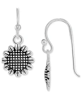 Giani Bernini Sunflower Drop Earrings in Sterling Silver, Created for Macy's