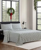 Eddie Bauer Holiday Cotton Flannel Pc. Sheet Set