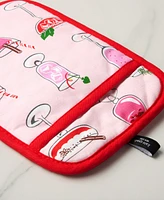 Kate Spade New York Holiday Cocktails Kitchen Towel, Oven Mitt & Potholder, Set of 4