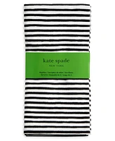 Kate Spade New York Hand Painted Shirting Stripe Napkin 20" x 20", Set of 4