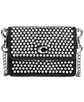 Coach Essential Half Flap Card Case with Crystal