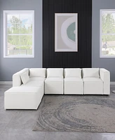 Cozy Modular Sofa: Versatile Chenille Upholstery, Ottoman Included