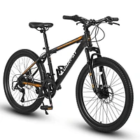 Simplie Fun 26 Inch Mountain Bike, Shimano 21 Speeds with Mechanical Disc Brakes, High