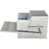 30 lbs Capacity Automatic Chicken Poultry Feeder with a Galvanized Steel and Aluminium Build, Weatherproof Design