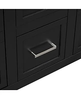 [Cabinet Only] 36" Black Bathroom Vanity(Sink not included)