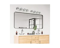 gaomon Modern Chrome Led Crystal Bathroom Vanity Lights Over Mirror - 4