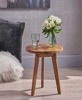 Groovy Mod Round End Table With Customizable Top