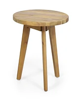 Groovy Mod Round End Table With Customizable Top