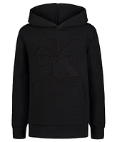 Calvin Klein Big Boys Embossed Logo Soft Fleece Hoodie