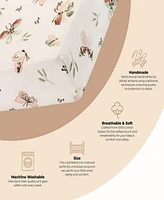 Crane Baby Infants Parker Fitted Butterfly Crib Sheet