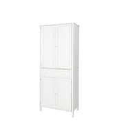 Streamdale Furniture 70.87" Tall Kitchen Pantry, Storage Cabinet, Kitchen Cabinet, Drawer and Adjustable Shelves, for Kitchen, Dining Room, White