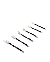 Vibhsa Curved 6-Pc. Cake Fork Set, Service for 6