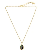 Robert Lee Morris Soho Abalone Molten Pendant Necklace