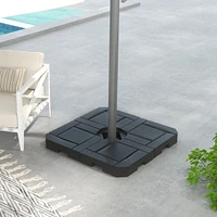 Streamdale Furniture 4 Piece Patio Cantilever Umbrella Base Weight Set, Fillable Outdoor Offset Umbrella Weights for Umbrella Stand, 175 lbs. Capacity