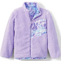 Lands' End Girls Reversible Fleece Puffer Jacket