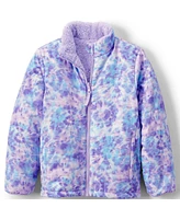 Lands' End Girls Reversible Fleece Puffer Jacket