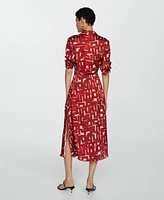 Mango Women's Printed Shirt Dress