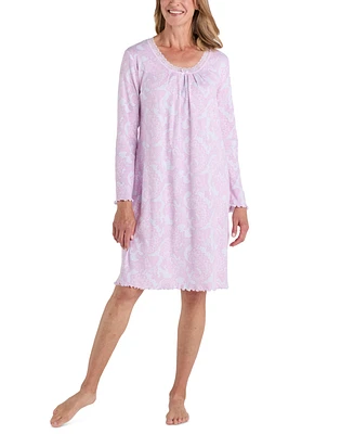 Missi Elaine Women's Soft Paisley-Print Nightgown