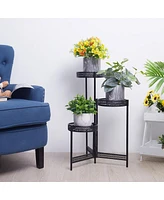 Unho Metal Multi-tier Planter Flowers Pots Holder Garden Patio Decor Plants Rack Stand