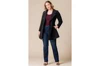 Kiyonna Plus Juliette Satin Trim Coat