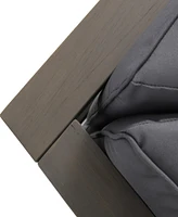 Brava X-Back Corner Bench-r With Coffee Table