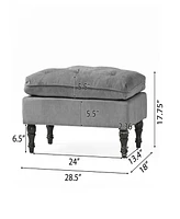 Streamdale Furniture Lofton Pillow Top Ottoman: Comfort and Style for Your Living Space