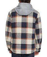 Levi's Men's Plaid Quilted Hooded Shirt Jacket