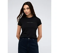 Kenneth Cole Women's Crew Neck Short Sleeve Graphic T-Shirt