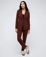 Kenneth Cole Womens Athletic Stretch One Button Notch Collar Blazer Athletic Stretch Slim Fit Ankle Pants