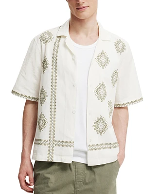 Cotton On Men's Cabana Short Sleeve Shirt