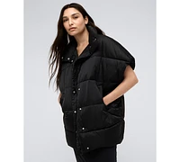 Kenneth Cole Women's Quilted Oversized Tapered Vest Jacket