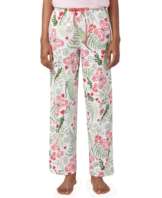 Hue Women's Butterferns Printed Drawstring Pajama Pants