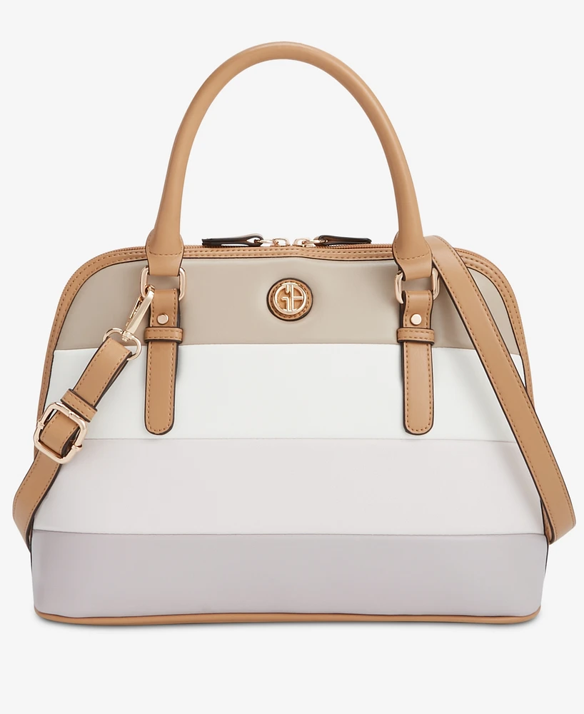 Giani Bernini Puff Colorblock Medium Dome Satchel, Exclusively at Macy's