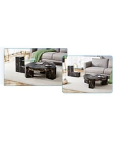 The detachable double-decker coffee table, the stylish design is more precious