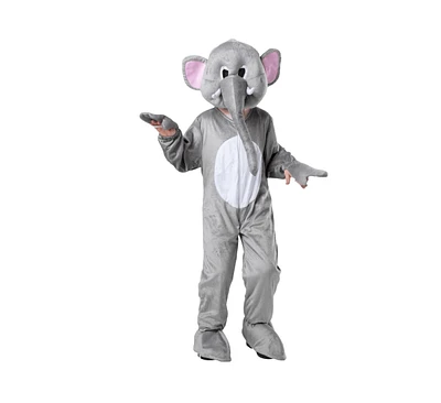 Dress Up America Elephant Jumpsuit & Mask Mascot Costume- Kids Girls & Boys