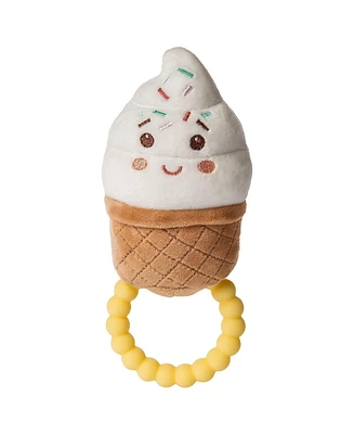 Mary Meyer Sweet Soothie Soft Baby Rattle with Teether Ring, Ice Cream - Assorted Pre