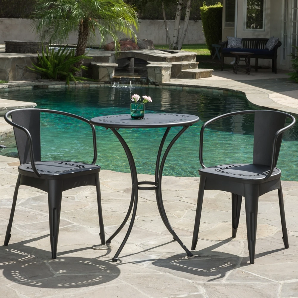 Streamdale Furniture Whimsical Lourdes Bistro Set: Durable Outdoor Elegance