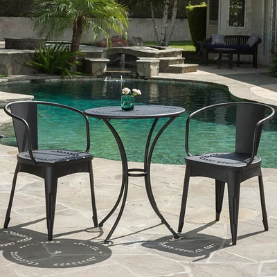 Streamdale Furniture Whimsical Lourdes Bistro Set: Durable Outdoor Elegance